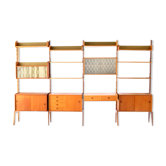 Wall Unit by John Texmon, Ergo System, 4 Modules, Norway, 1960s
