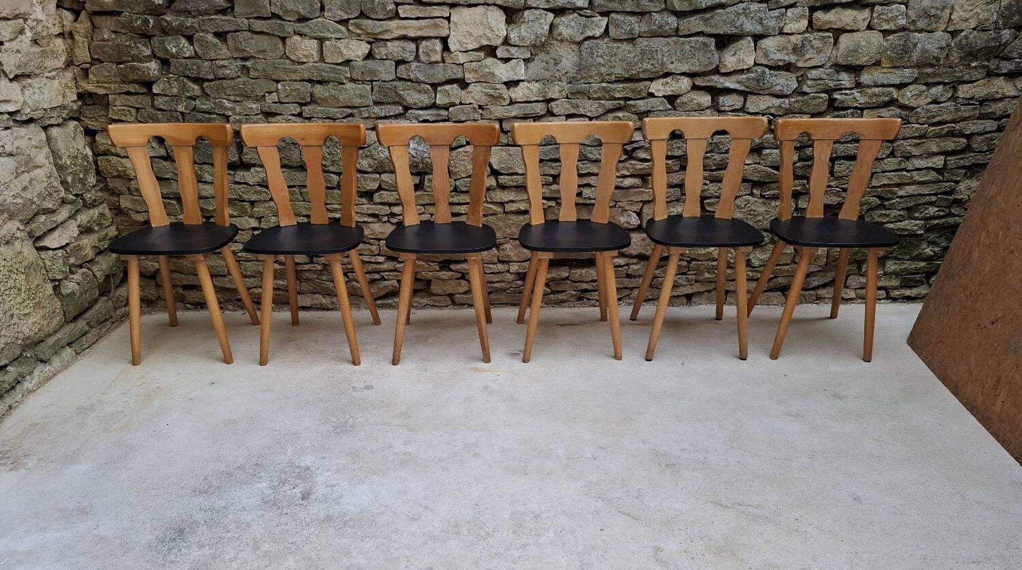 Set of 12 bistro chairs