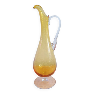 Italian venezian glass decanter hand made