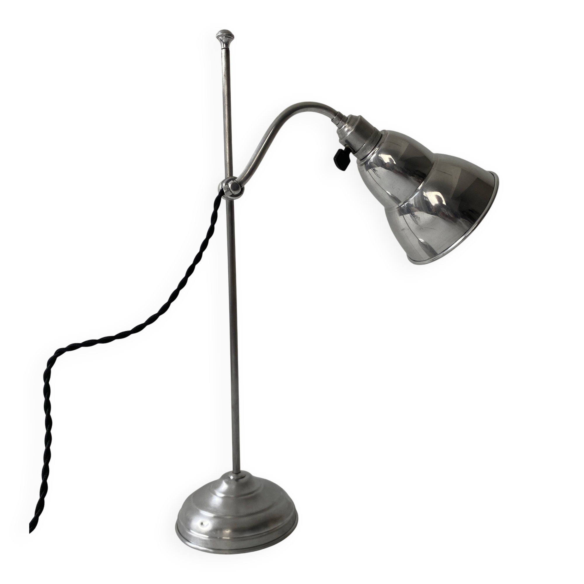 Old vintage desk lamp raise and lower