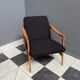 Black Boucle fabric chair 1970s