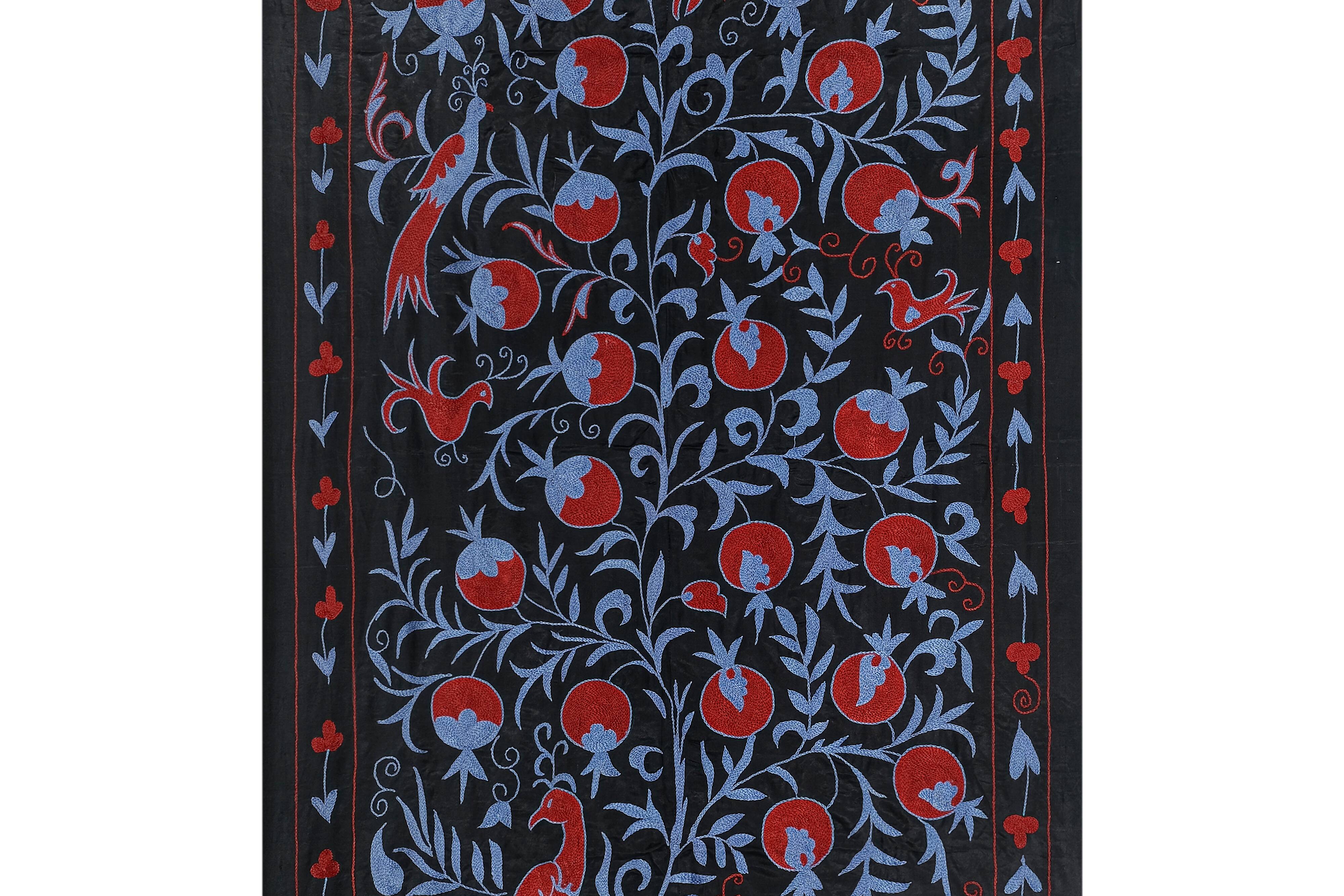 Hand knotted rug, vintage Turkish rug 103x187 cm