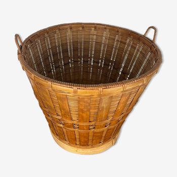 Vintage split bamboo basket