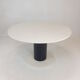 Table à manger ronde en marbre, années 1980