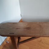 Solid wood farm bench