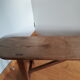 Solid wood farm bench