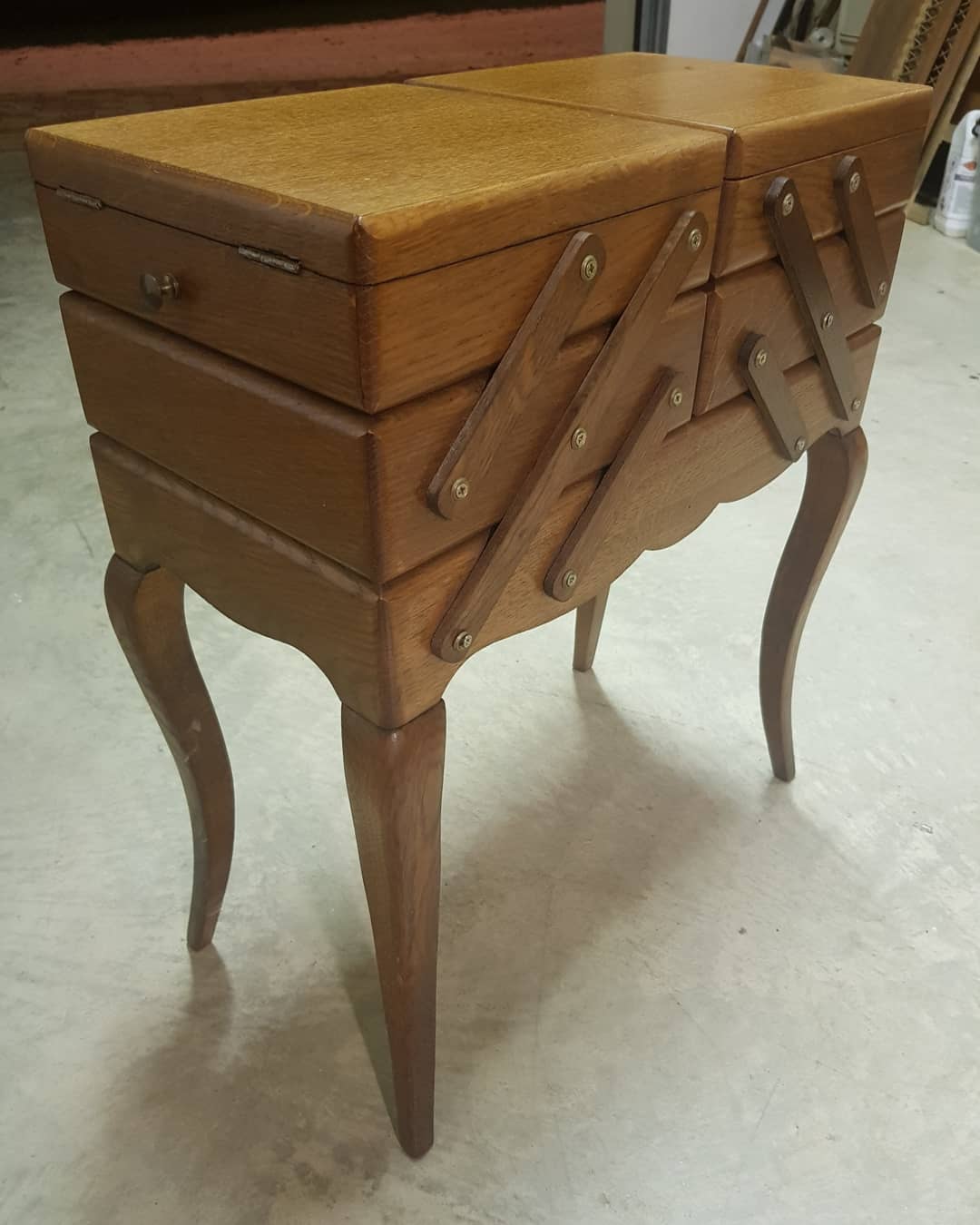 Vintage sewing worker