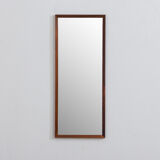 Mid century Scandinavian mirror in rosewood  frame from  Aarhus Glasimport  model 149 26/4, Denmark,