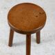 Tabouret tripode bois france, circa 1950