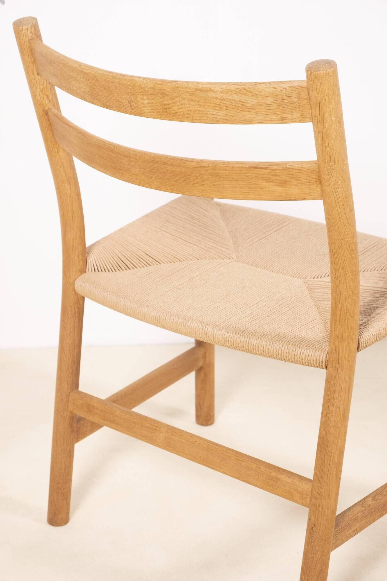 6x Hans J. Wegner CH47 in Soaped Oak, Carl Hansen & Søn 1975
