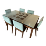 Ensemble table de salle à manger Ligne Roset modèle Extensia et 6 chaises modèle FINN