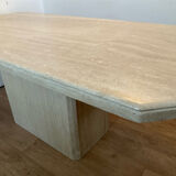 Travertine dining table 6/8 people