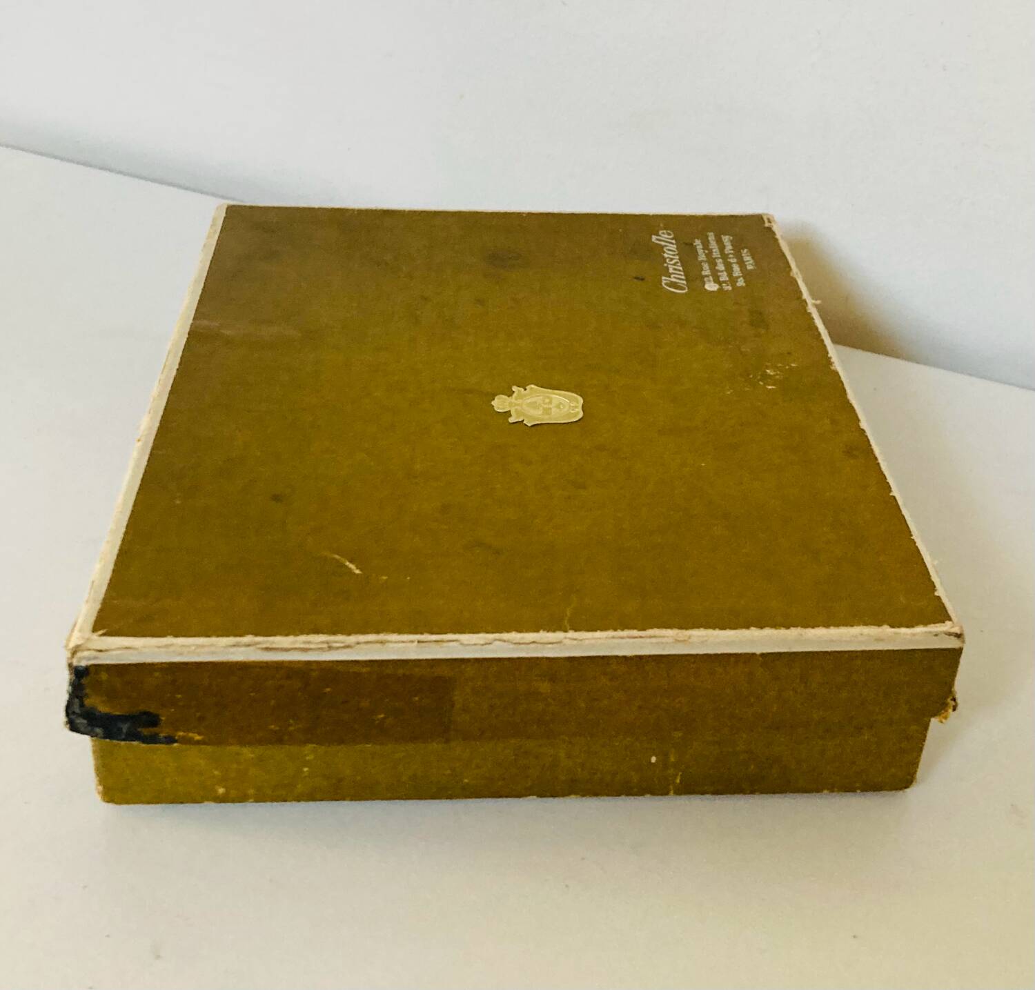 Christofle / galia trays in hallmarked silver metal in their case