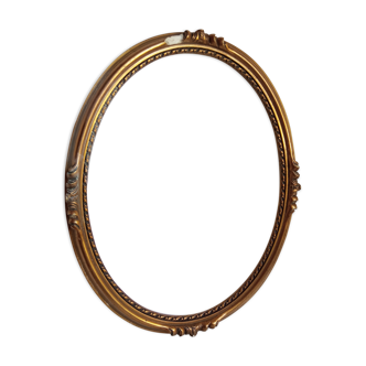 Old oval frame to restore - Art Deco 1920 - 50 x 40 cm