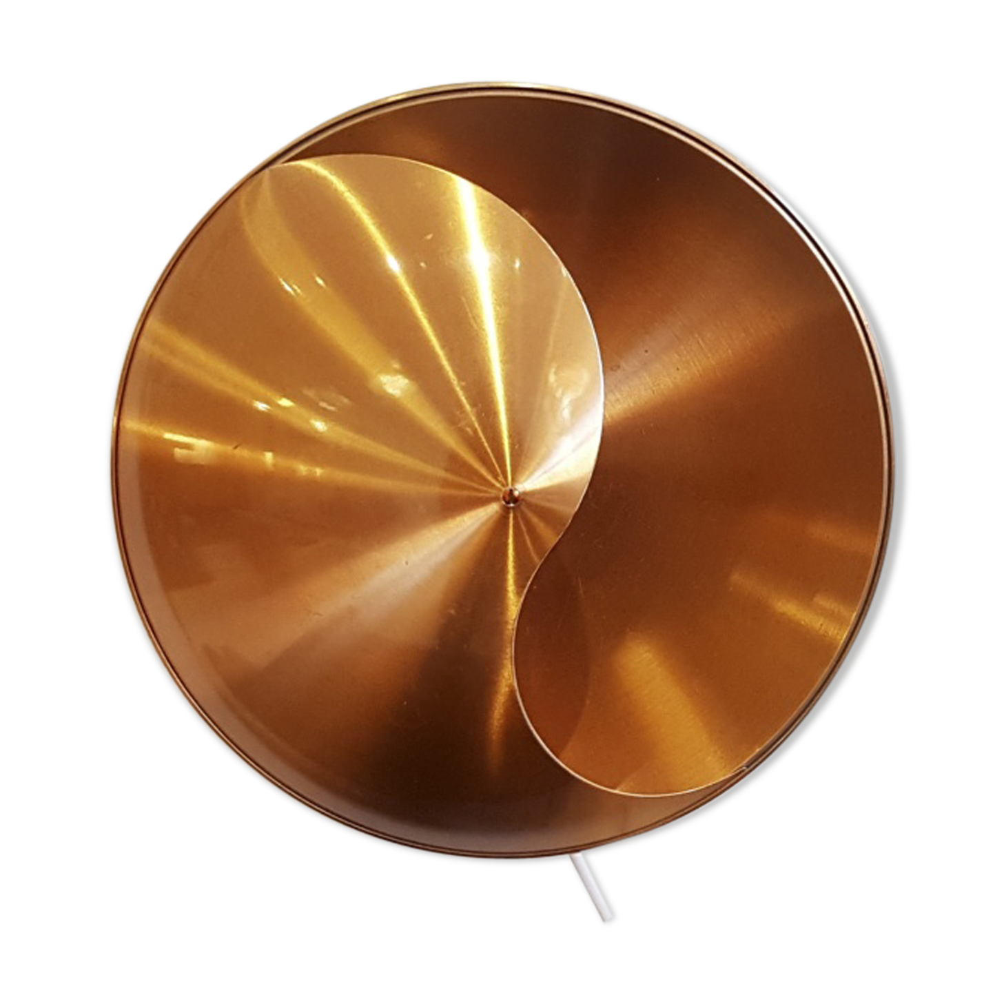 Yin Yang rare copper wall lamp from RAAK type C1636