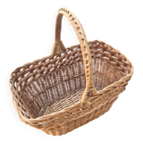 Wicker basket with handle: vintage