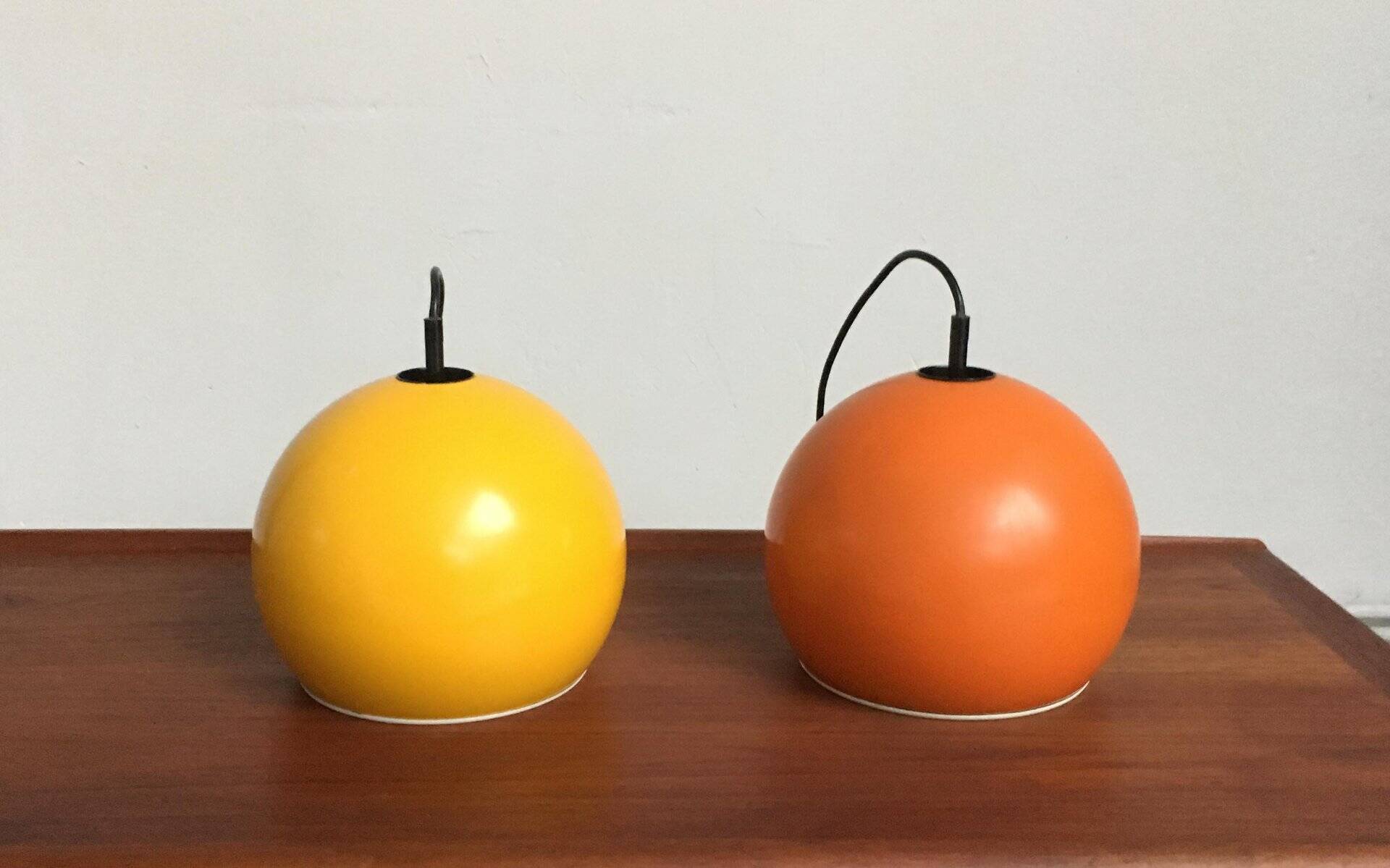 Mid-century space age lustre, set of 2