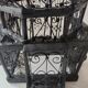 Metal and wood birdcage