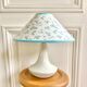 Ceramic lamp lampshade flowers