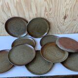 10 vintage sandstone plates