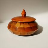 Round wooden box