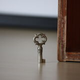 Carved wooden box with lock
