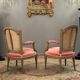 Paire de fauteuils cabriolets d'époque Louis XVI vers 1770