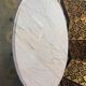 Oval coffee table in Carrara marble – Italian design from the 1970s