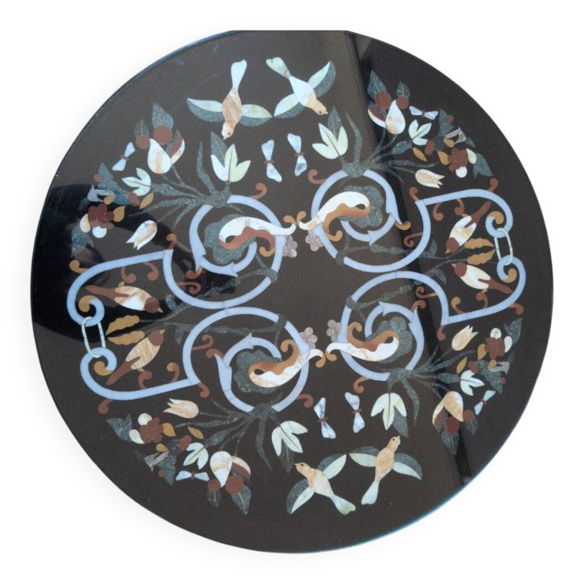 Marble Inlaid Coffee Table