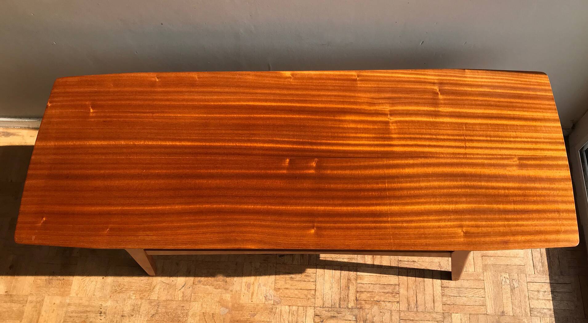 Table basse en teck des années 1960