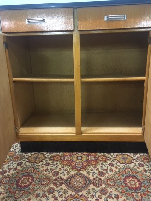 Light wood and Formica 1960 tray