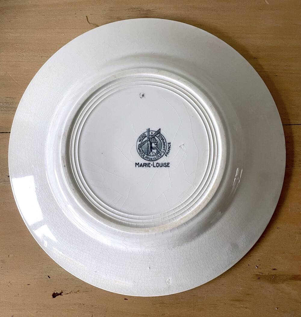 Plate Terre de fer Moulin des loups Marie-Louise