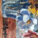 Huile sur carton P. Aragon bouquet
