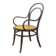 Fauteuil en bois courbé avec assise grillagée