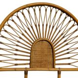 Set of 3 rattan headboards, France 60s