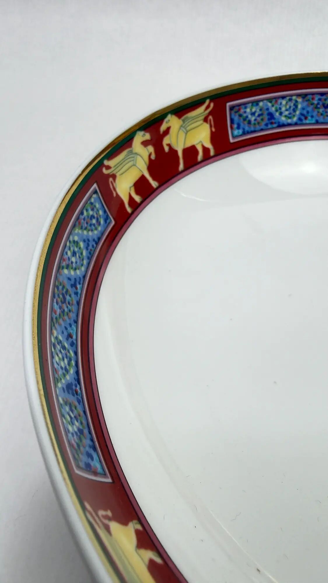 Raynaud Limoges set of 6 deep plates model Pégase 17 cm