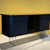Black Danish Sideboard By Denka, Denmark, 1990's