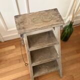 Escabeau pliant en bois ancien