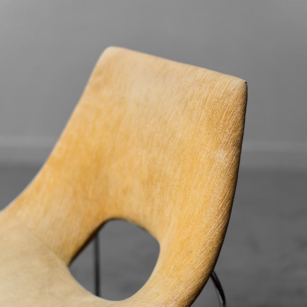 Velvet chair reler saporiti augusto bozzi year 1968