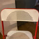 Folding chair in metal and plastic cannage 70s