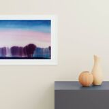 Minimalist landscape ink drawing 2