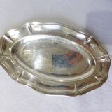 Oval dish Ercuis in silver metal