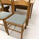 Ensemble vintage de coin repas en chêne — banquette, table extensible et 2 chaises