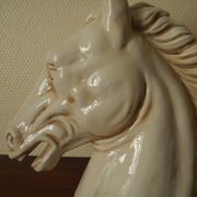 Ceramic horse head lamp base vintage horse lamp base design 70s
