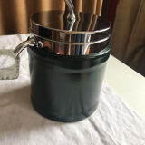 Ice bucket 1970 green leather
