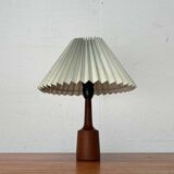 Danish modern teak table lamp from the mid-century, 1960s.