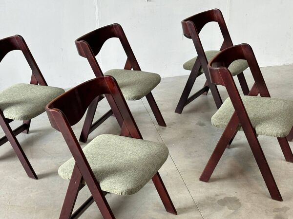 Chaises de salle à manger italiennes du milieu du siècle, années 1960