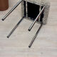 Vintage chromen buisframe krukje seventies