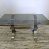 Table basse en verre années 70