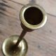 Brass candle holder, straight shape